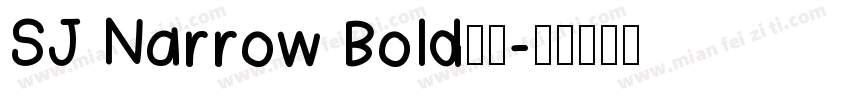 SJ Narrow Bold西方字体转换